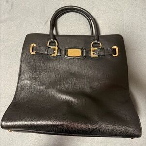 Michael Kors Black Leather Laptop Bag